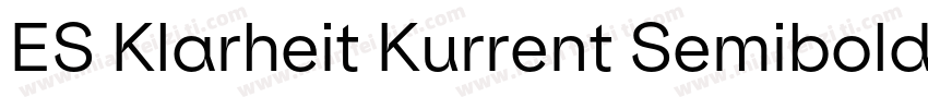 ES Klarheit Kurrent Semibold TRIAL字体转换